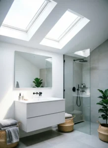 Brighten the Bathroom With Skylights