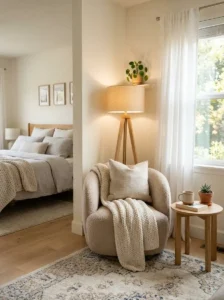 Soft Accent Chair for a Relaxing Corner