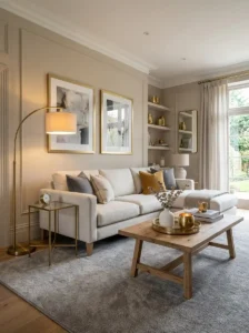 Add Brushed Brass Accents for a Luxury Finish