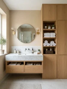 Built-In Storage Ideas That Keep Bathrooms Clutter-Free