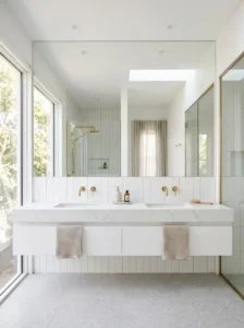 Oversized Mirrors That Make Bathrooms Feel Bigger