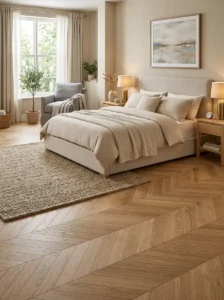 Chevron Hardwood Floors That Add Timeless Character