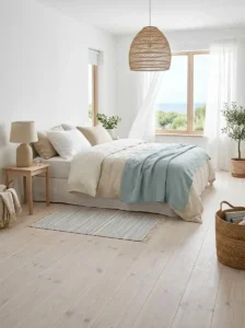 Bleached Pine Floors for a Relaxed Coastal Retreat