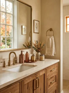 Use Brass or Copper Accessories for Seasonal Elegance