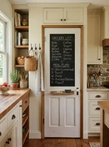Pantry Door With A Chalkboard Center Panel