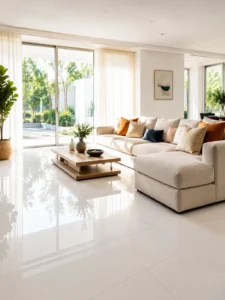 High Gloss White Tiles for a Bright Spacious Look