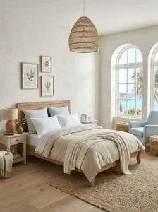 Soft Coastal Color Scheme with Mediterranean Touches