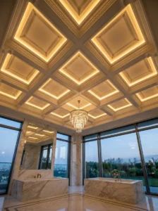 Add a Statement Ceiling With Warm Cove Lighting