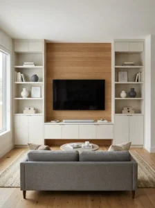 Create a Symmetrical TV Entertainment Wall