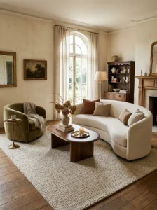 Curved Furniture That Softens the Space