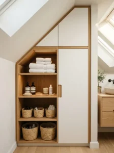 Build Custom Storage Into Sloped Walls