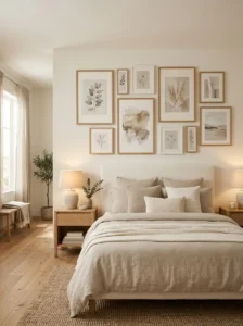 Gallery Wall With Calm Artwork