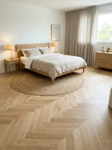 Herringbone Flooring With A Contemporary Twist