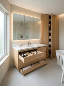 Hidden Storage Ideas for a Clean and Organized Bathroom