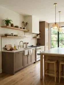 Mushroom Brown with Creamy White