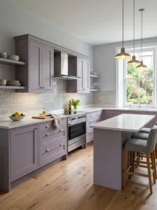 Lavender with Light Gray