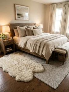 Layered Rugs for Extra Comfort