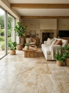 Natural Stone Flooring for an Earthy Feel