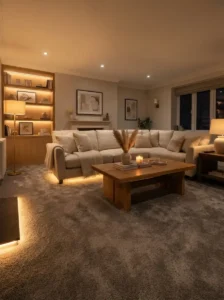 Use Warm LED Lighting to Soften Grey Tones