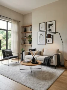 Add Matte Black Accents for Modern Contrast