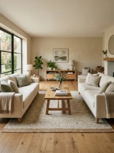 Create Balance with Two Sofas Facing Each Other