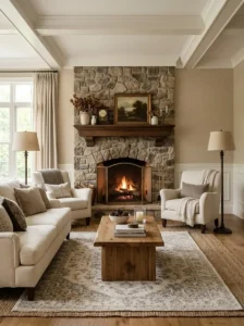 Make the Fireplace the Center of the Room