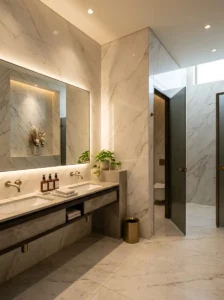 Floor-to-Ceiling Stone Walls for a Luxurious Finish