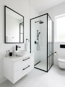 Introduce Matte Black Fixtures for Modern Contrast