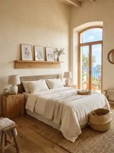 Organic Wood Accents for Added Warmth