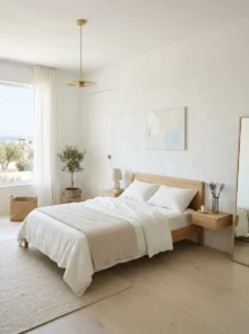 Minimal Furniture Arrangement for a Calm Bedroom Space