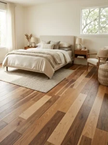 Mixed-Tone Wood Flooring For Custom Designer Style