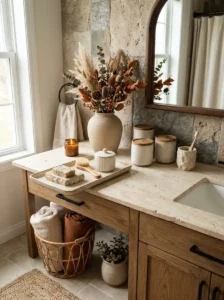 Mix Stone and Ceramic Decor for Natural Texture