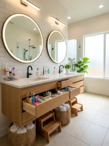 Double Vanity Family Bathroom Ideas for Busy Mornings
