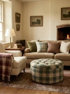 Soft Plaid Textiles for Cozy Character
