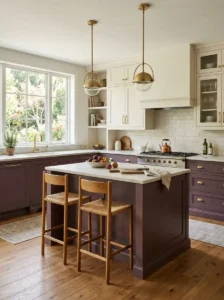 Plum and Cream for Sophisticated Contrast