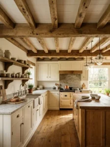 Reclaimed Ceiling Beams for Rustic Character