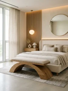 Sculptural Arch Bench for Artistic Style