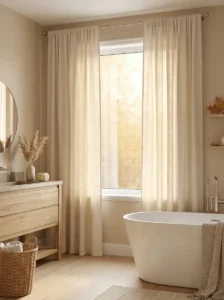 Add Soft Window Curtains for a Cozy Finish