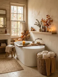 Create a Spa-Inspired Fall Bathroom Retreat