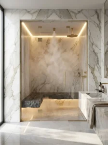 Transform a Corner Into a Luxury Home Steam Room