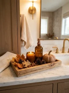 Style a Wooden Tray With Seasonal Decor