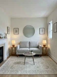 Keep a Small Living Room Symmetrical