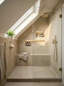 Design A Walk-In Shower That Fits The Roofline