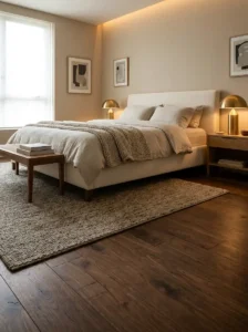 Wide-Plank Walnut Flooring for Luxurious Depth