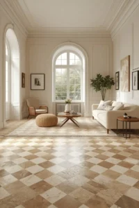 Checkerboard Flooring for a Stylish Statement