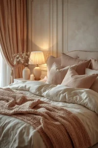 Romantic Bedroom Design with Soft Details