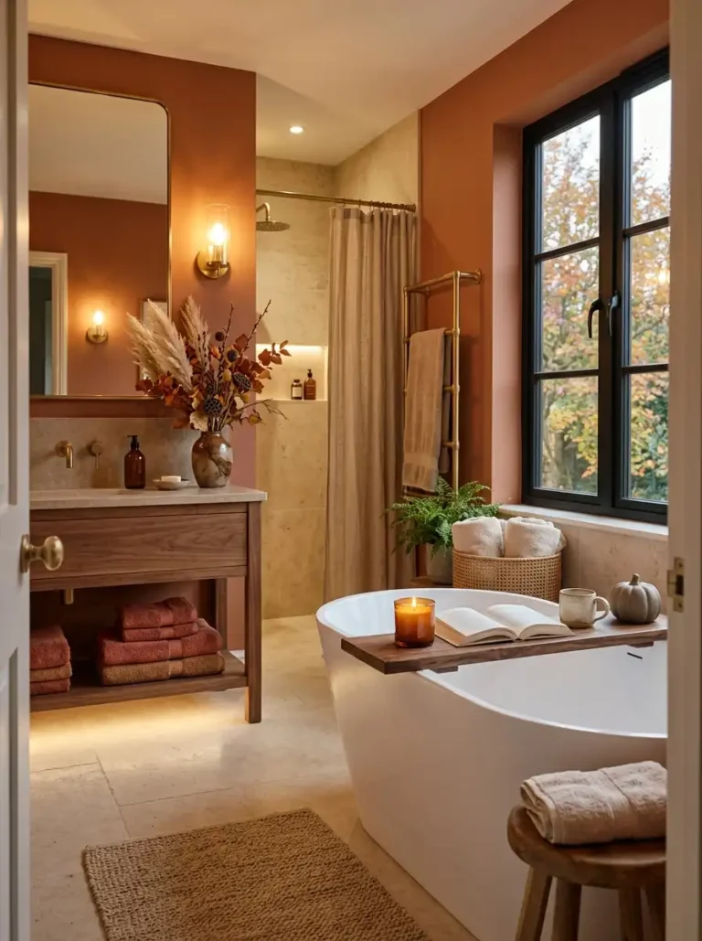 25 Cozy Fall Bathroom Decor Ideas That Make Your Bathroom Feel Warm and Inviting
