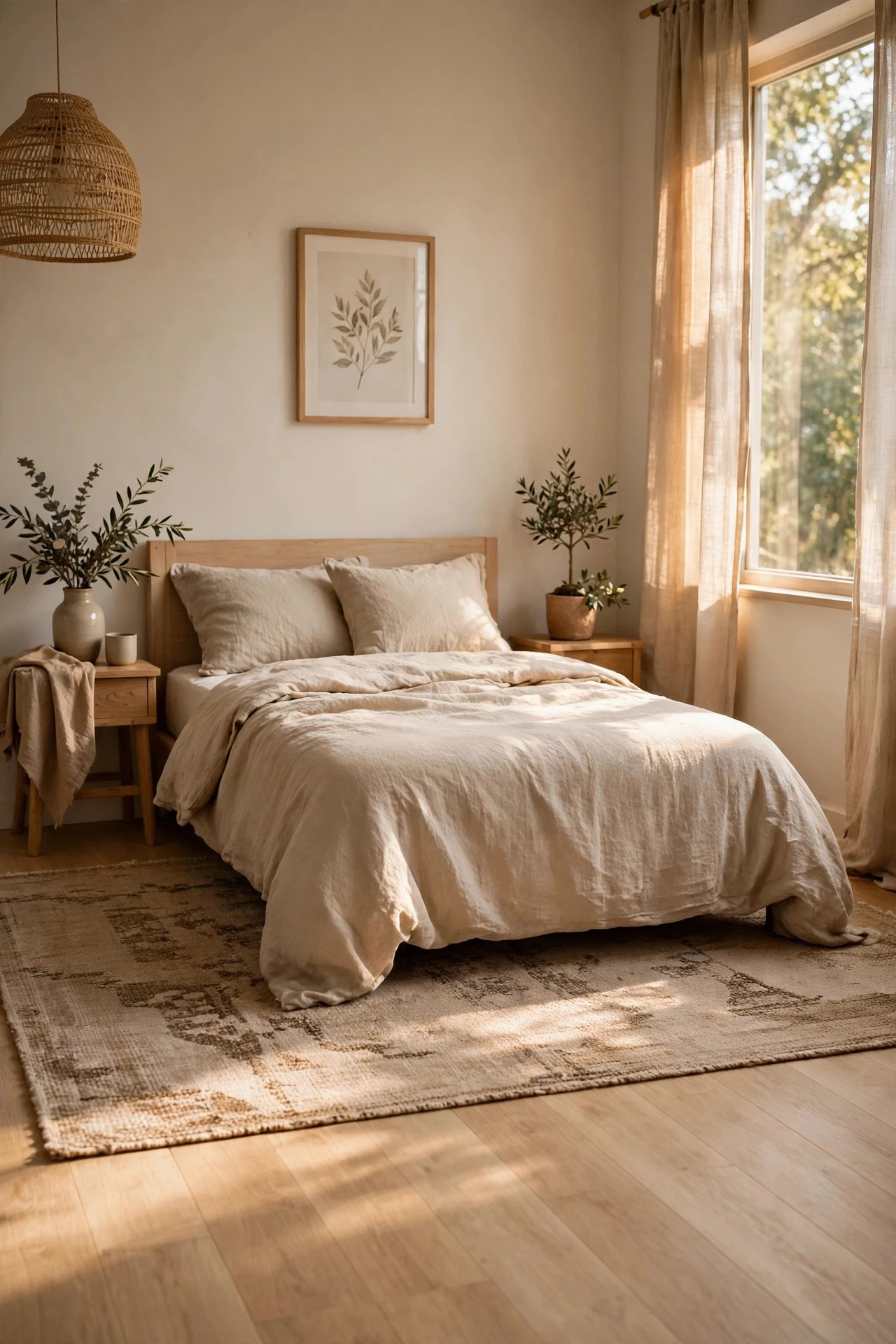 Let the Floor Do the Work With Pale, Continuous Surfaces - bedroom inspiration ideas