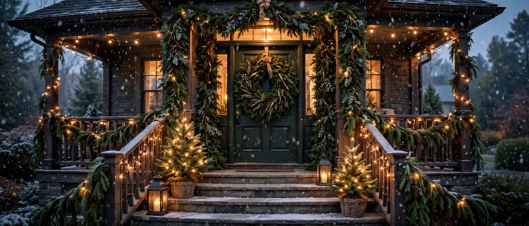 22 Christmas Front Porch Decor Ideas for a Festive Welcome
