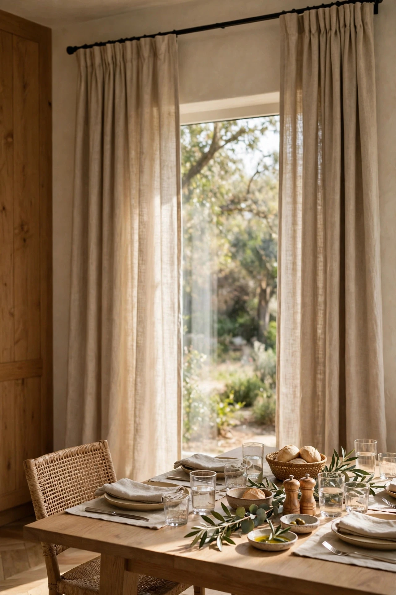 Dress Windows With Curtains That Frame, Not Block, Light - dining room decor ideas
